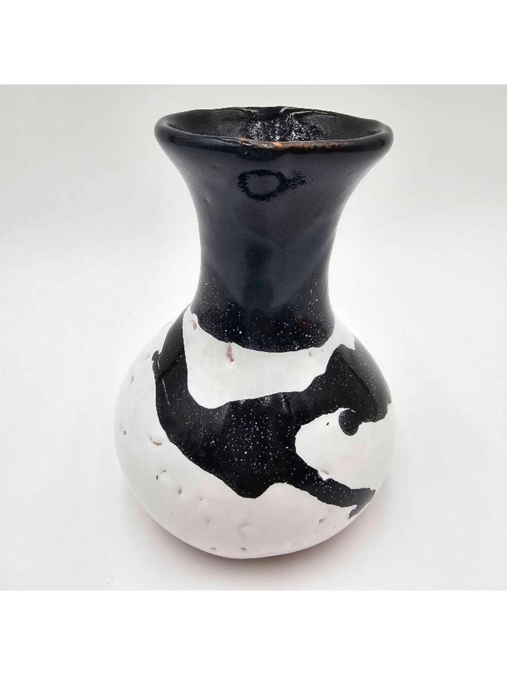 Barro De Sac Chich Handcrafted Mexican Ceramic Artisan Vase Unique Glazed Finish